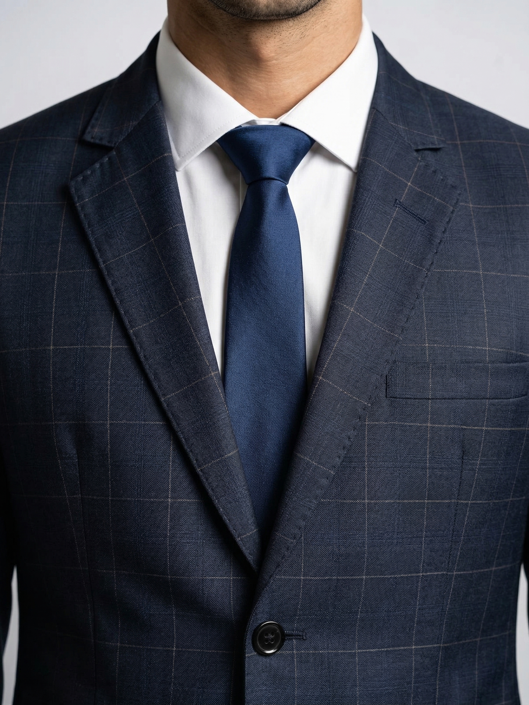 Costume Poliviscose Azul Marinho Quadrile