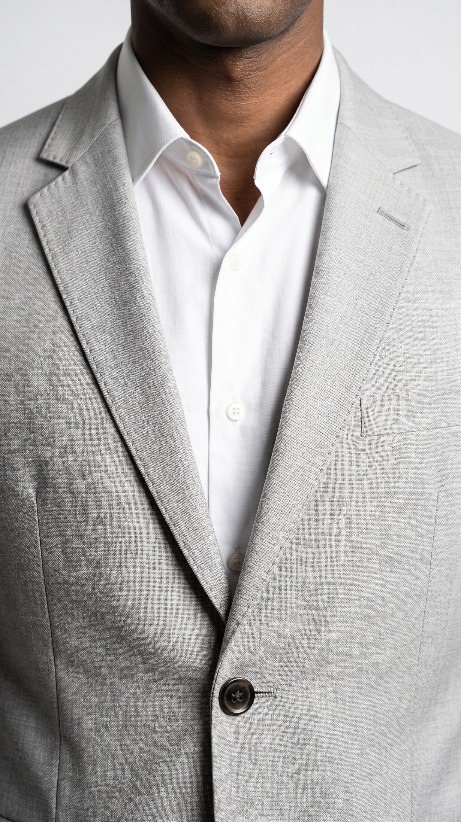 Costume Poliviscose Cinza Claro Mescla
