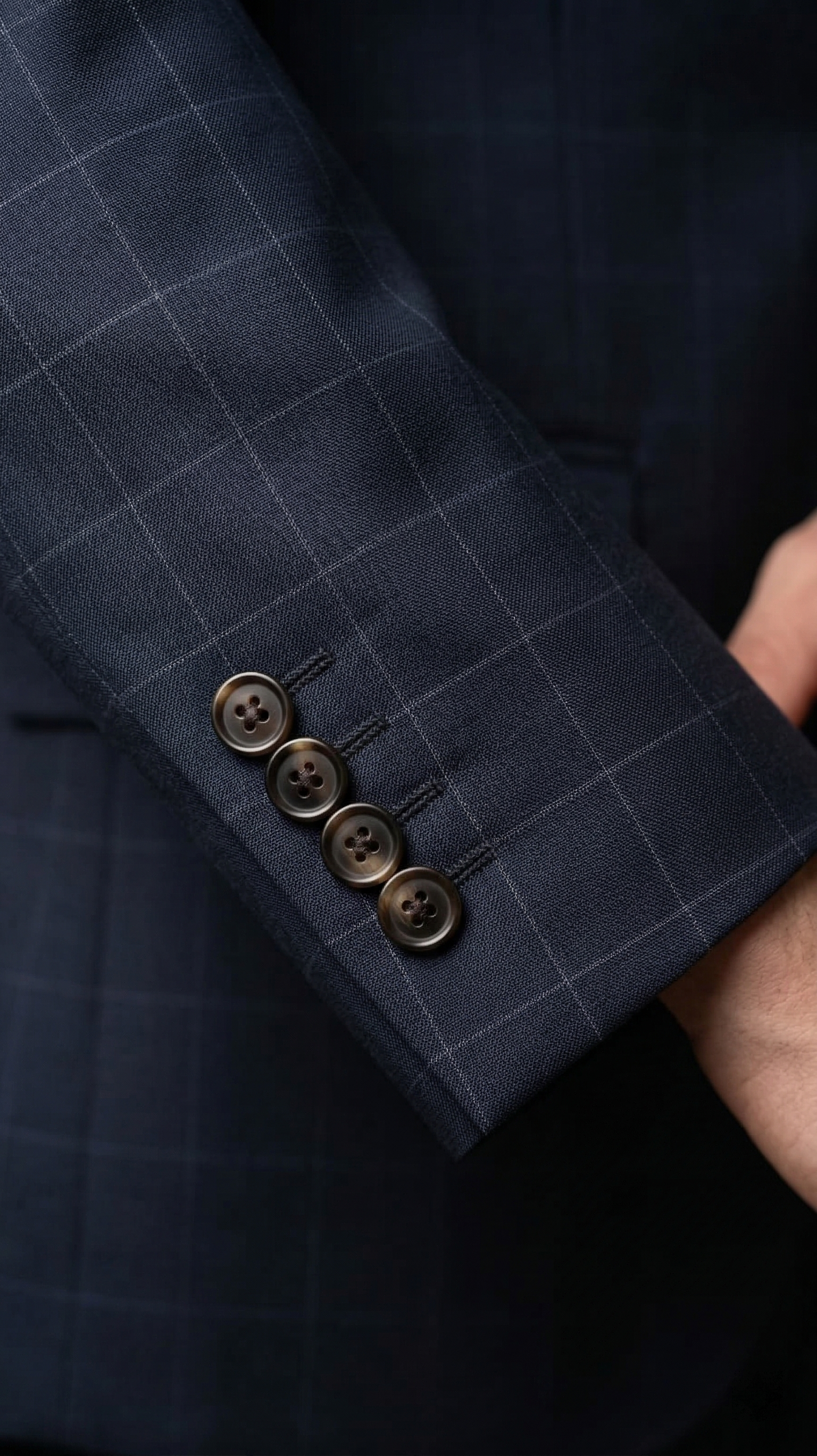 Costume Poliviscose Azul Noite Quadrile