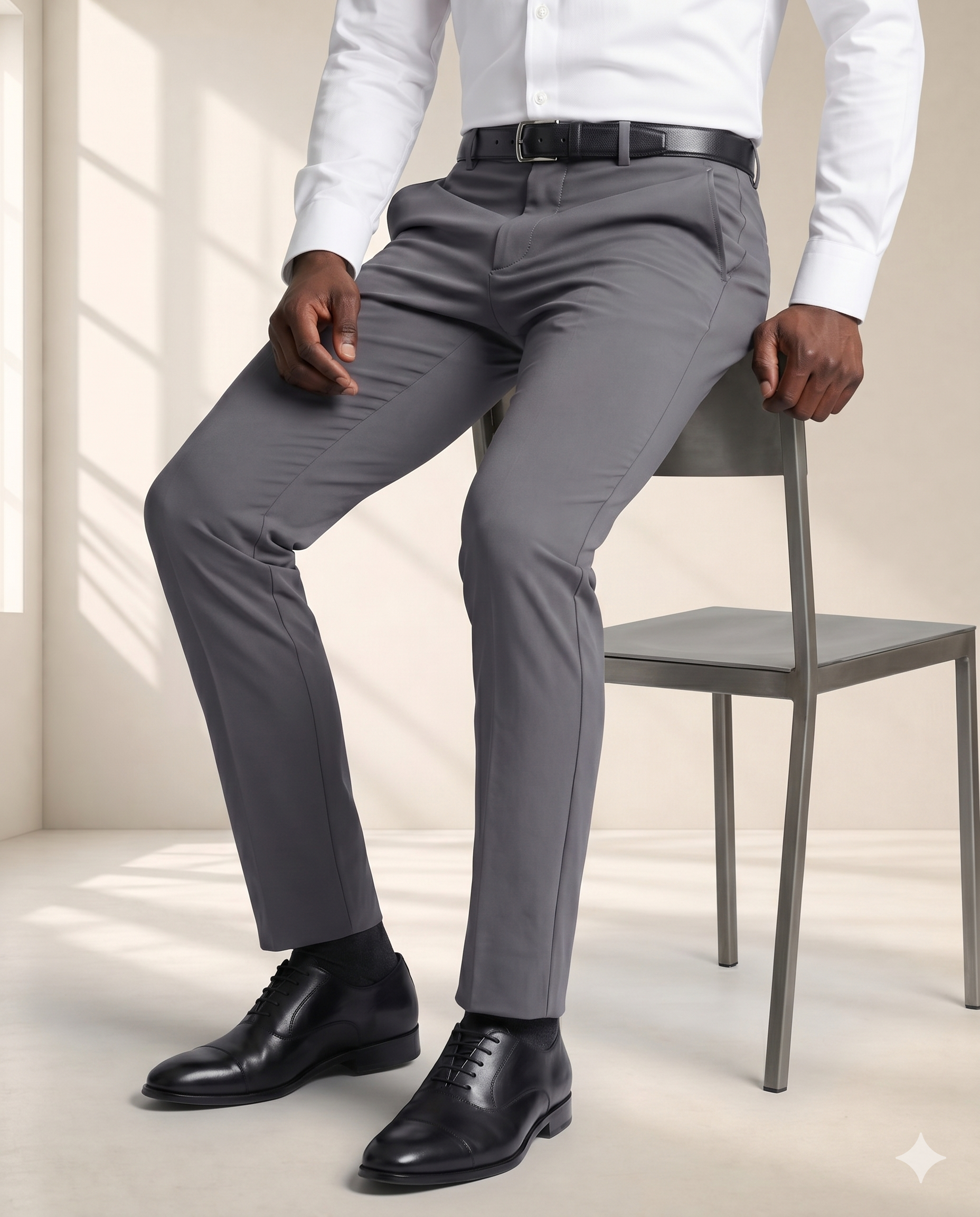 Calça Sarja Masculina Cinza