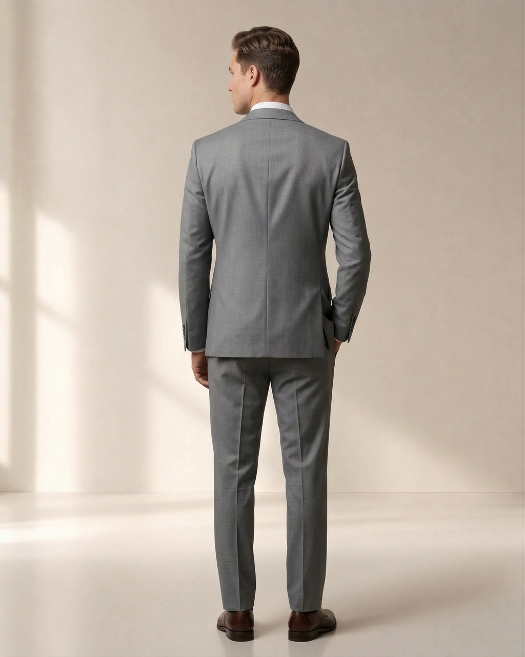 Costume Poliviscose Cinza Médio