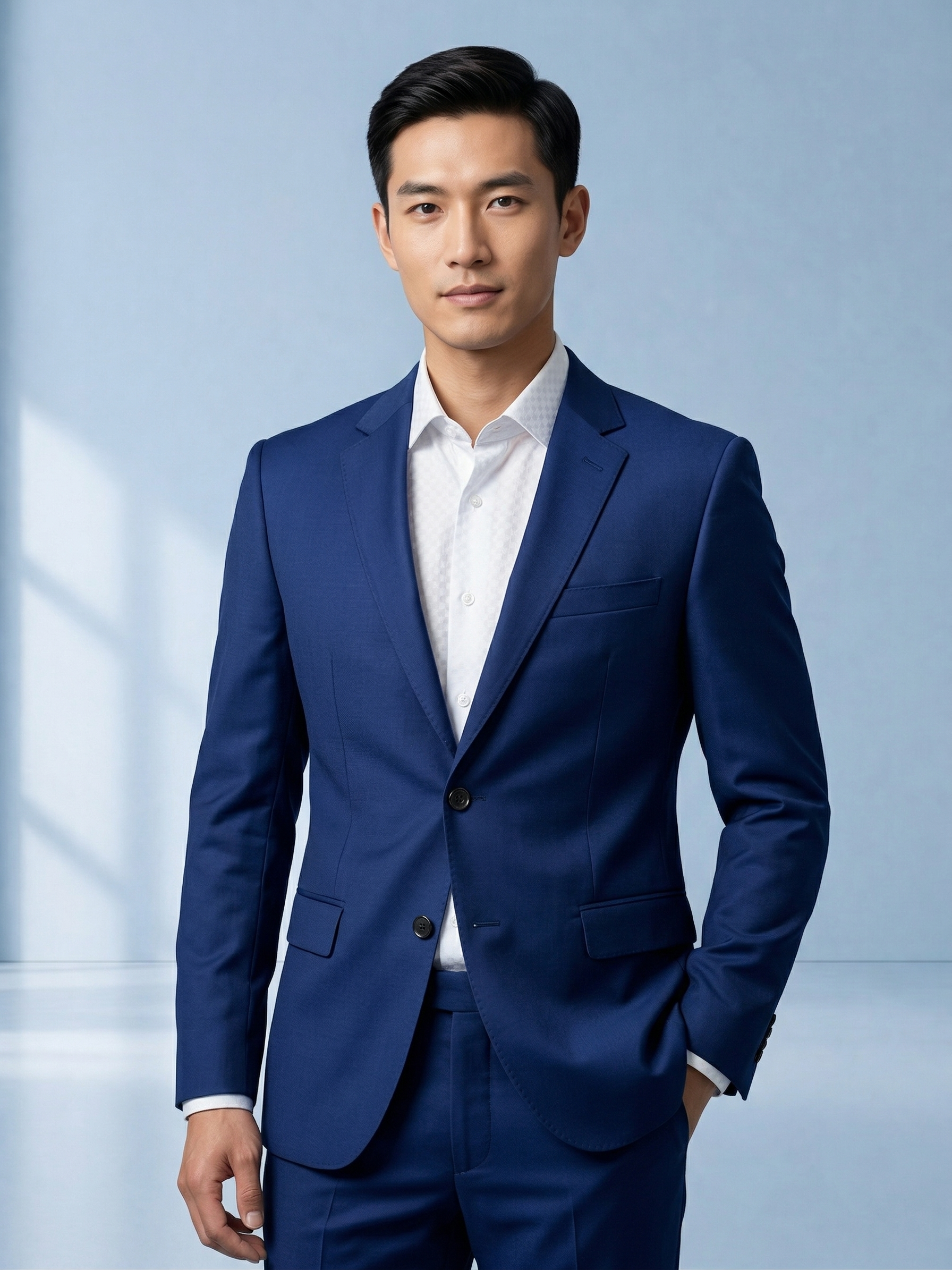 Costume Poliviscose Azul Royal Escuro