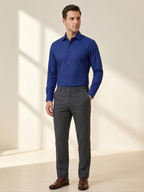 Camisa Social Masculina Azul Turquesa