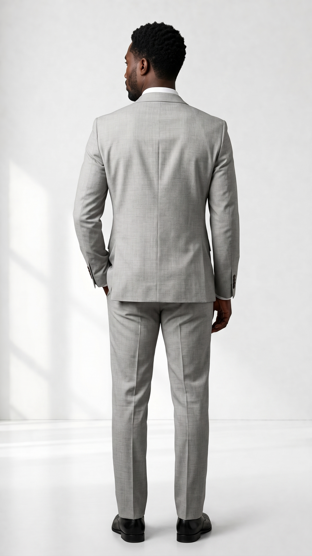 Costume Poliviscose Cinza Claro Mescla