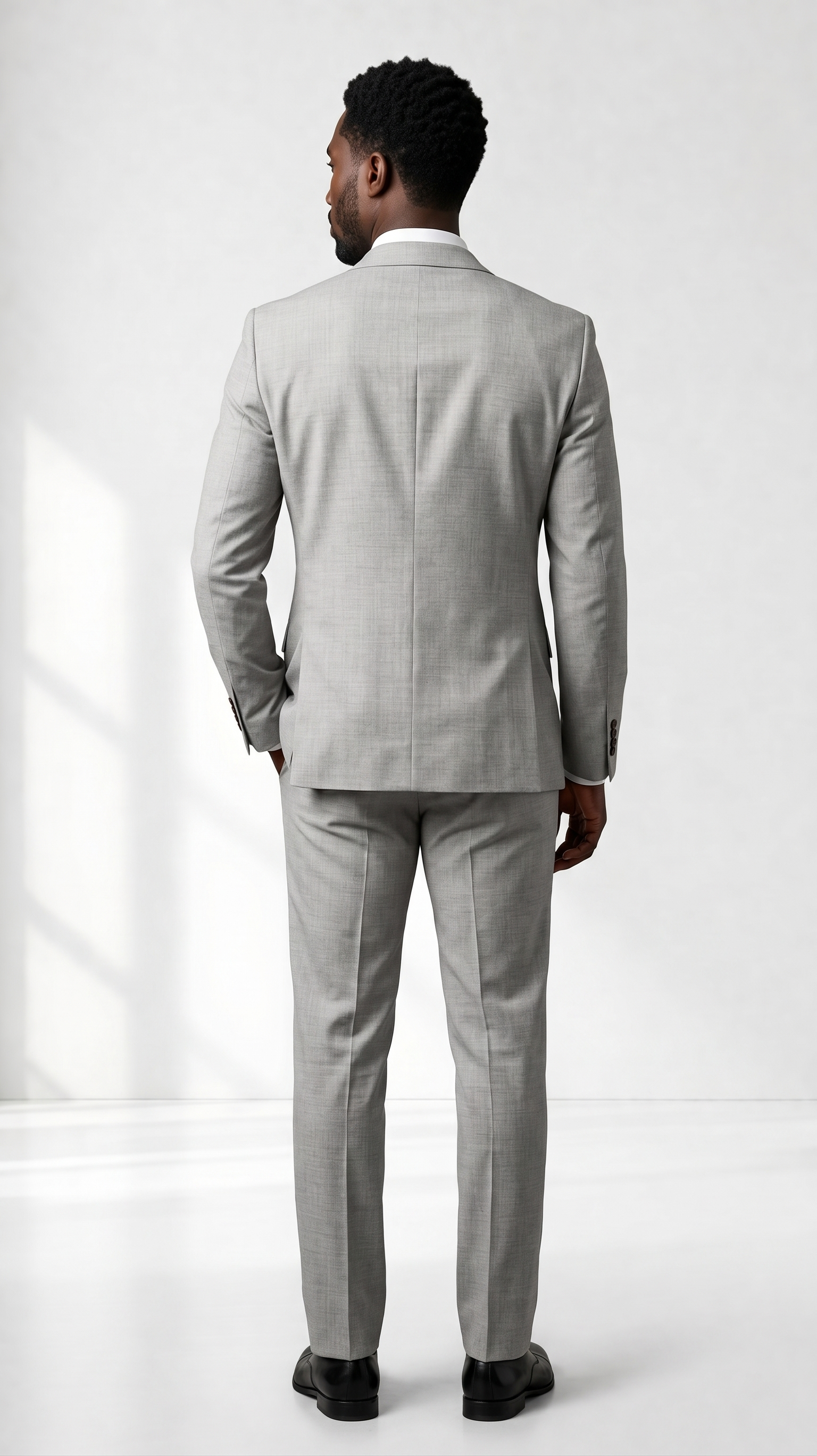 Costume Poliviscose Cinza Claro Mescla