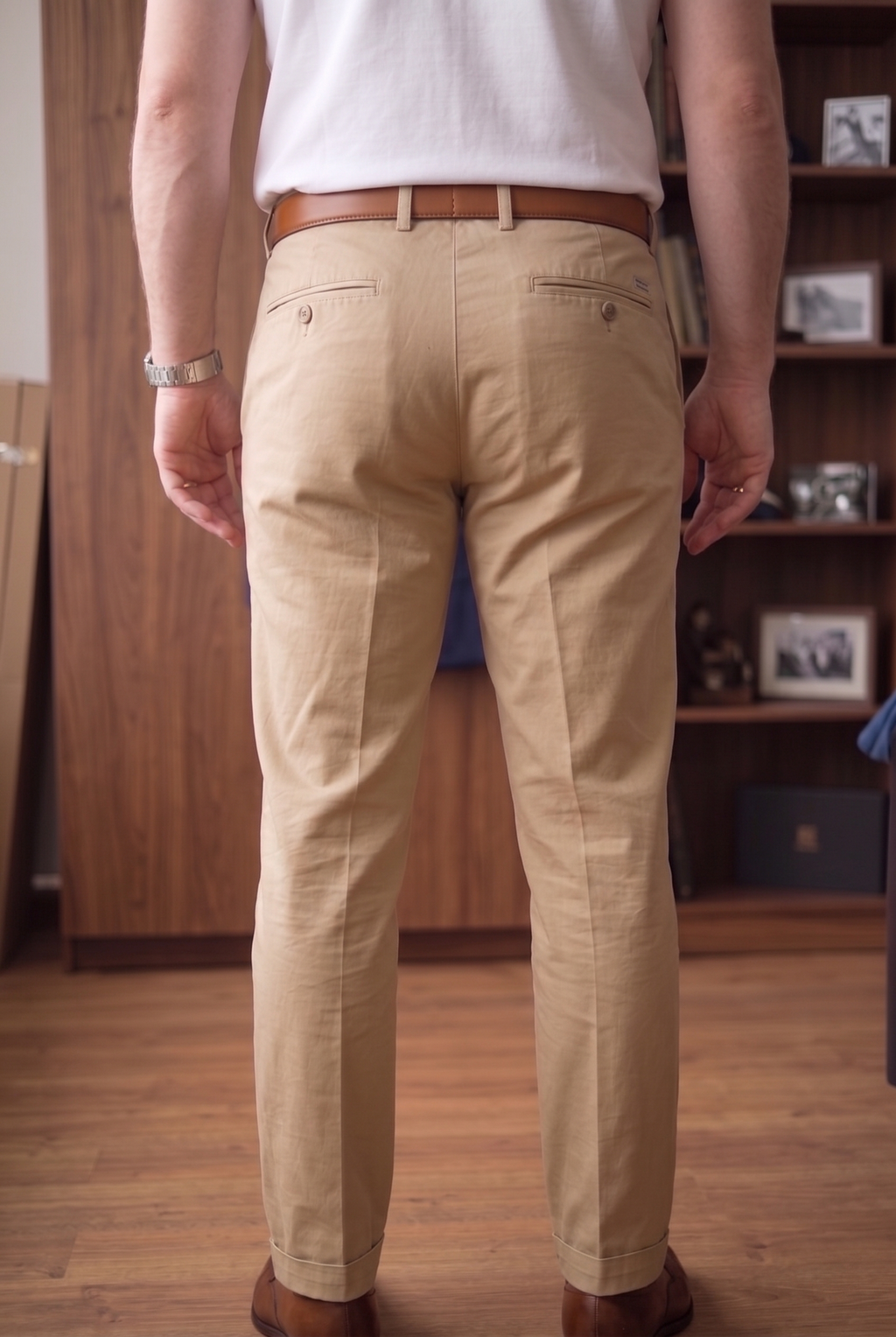 Calça Sarja Masculina Bege