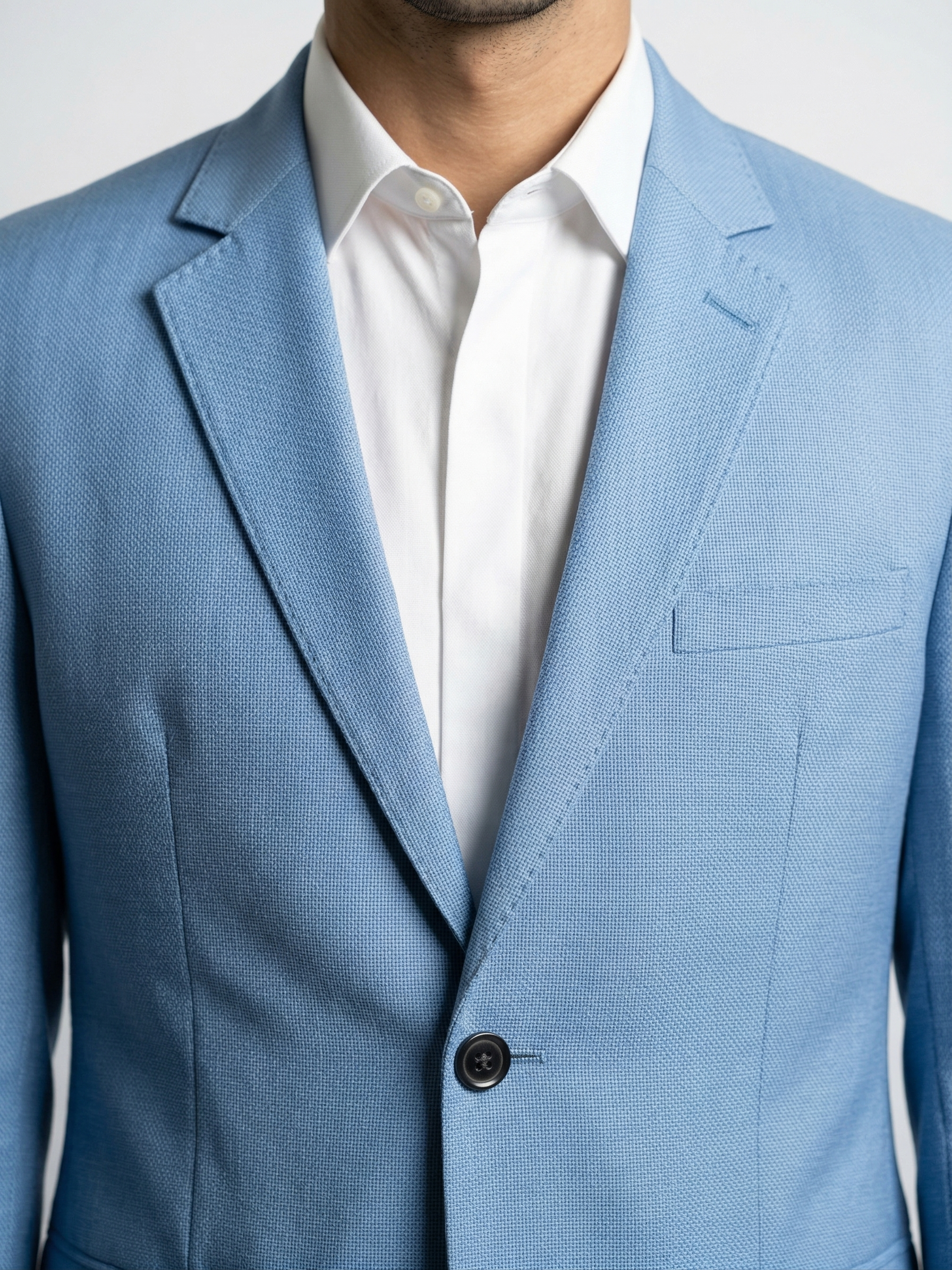 Costume Poliviscose Azul Bebê