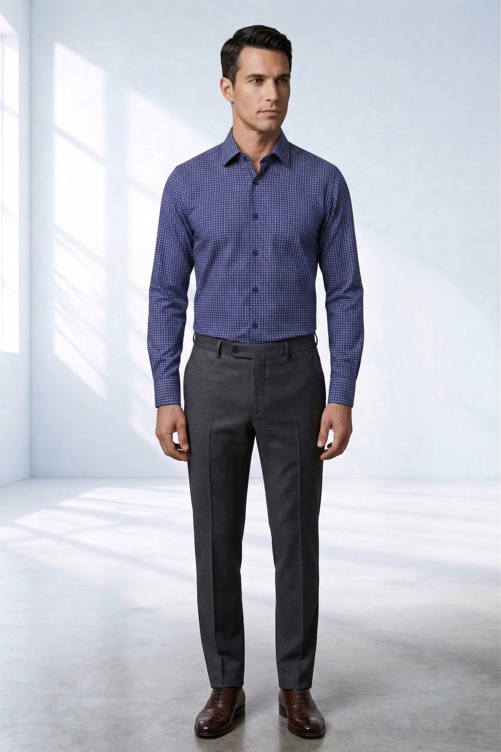 Camisa Social Masculina Xadrez