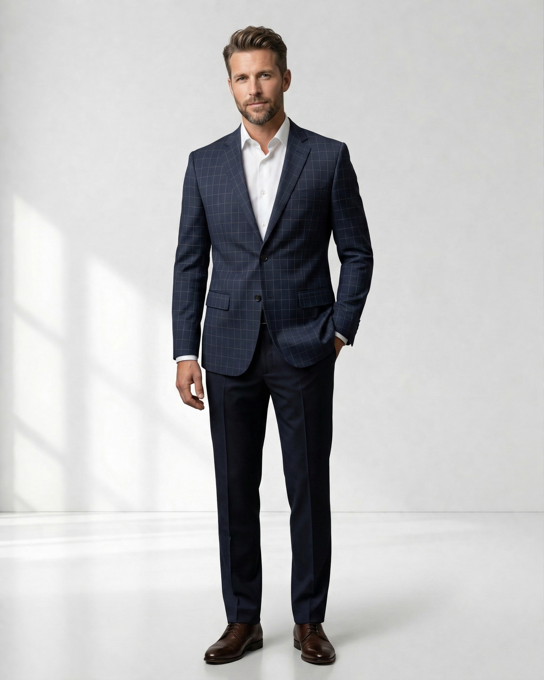 Costume Poliviscose Azul Noite Quadrile