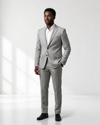 Costume Poliviscose Cinza Claro Mescla