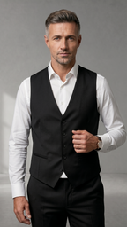 Terno Poliviscose Preto Premium