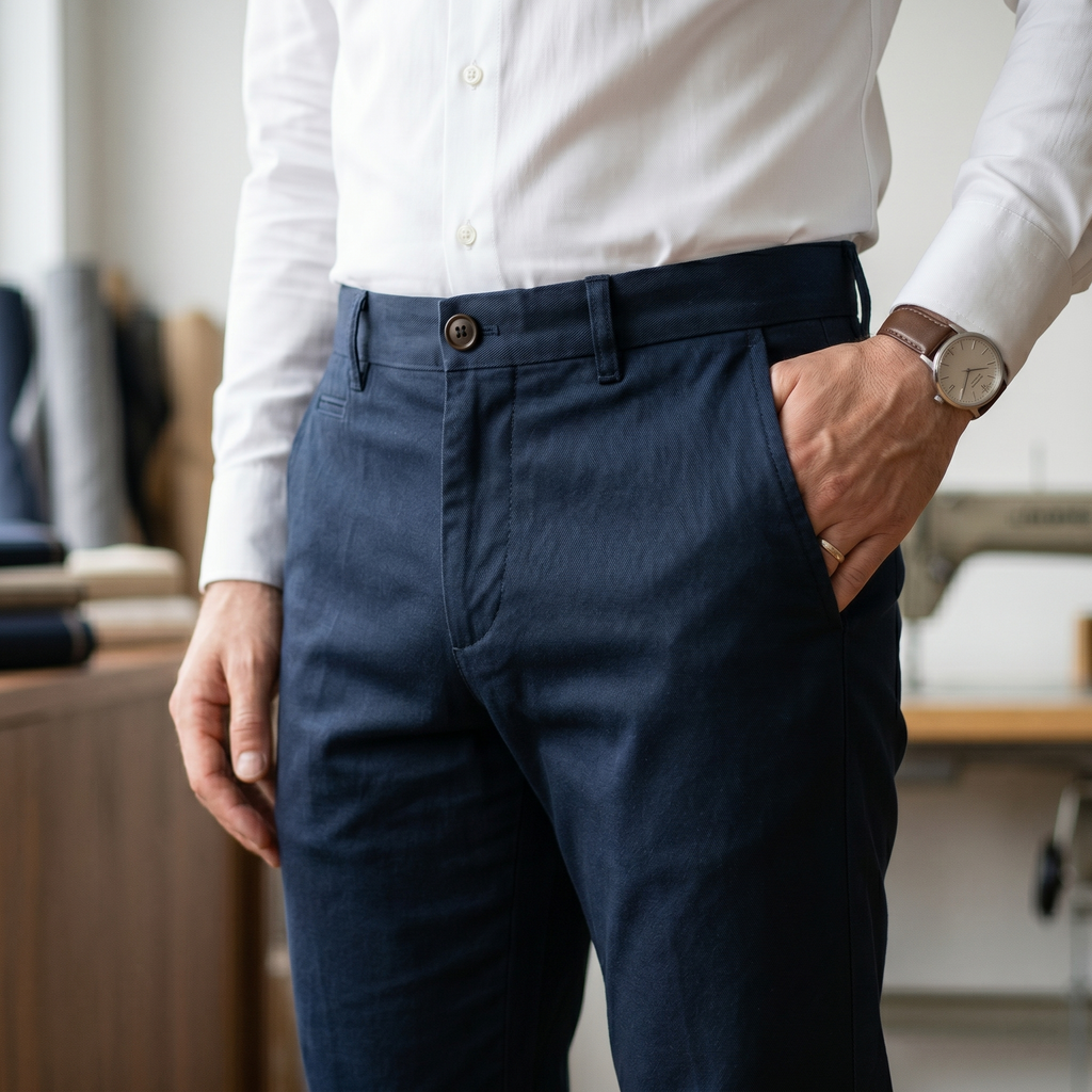 Calça Sarja Masculina Azul Marinho