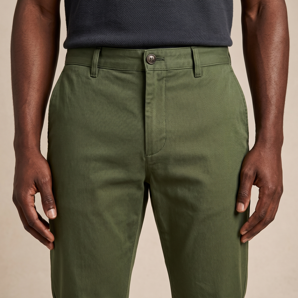 Calça Sarja Masculina Verde