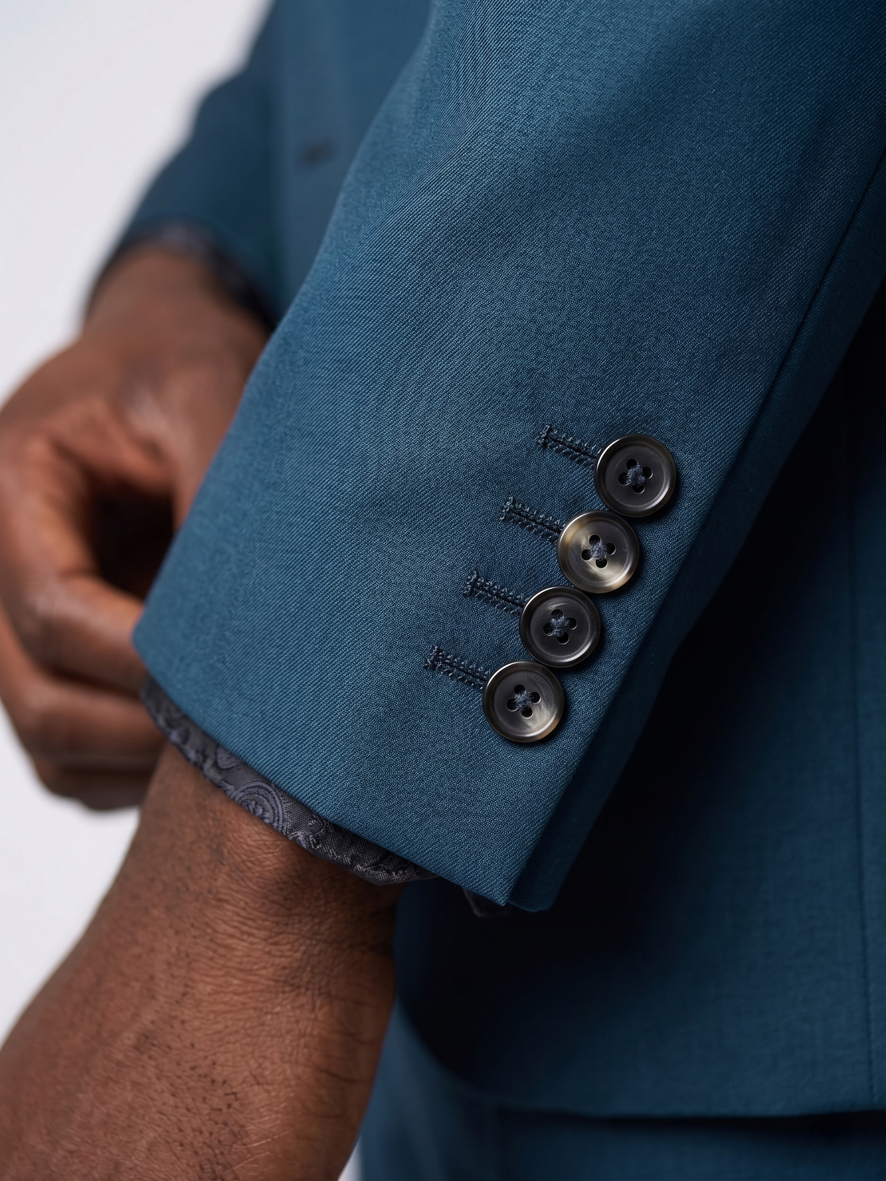 Costume Poliviscose Lapela de Bico Italiano Verde