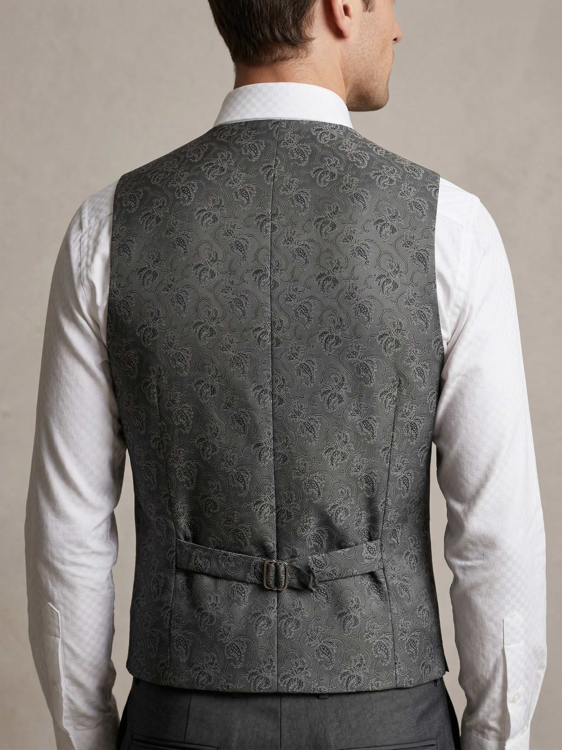 Terno Poliéster Premium Cinza Médio