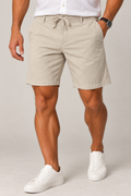 Bermuda Masculina Visco Linho Caqui