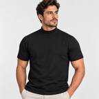 Camiseta Masculina Gola Alta Confort