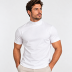 Camiseta Masculina Gola Alta Confort