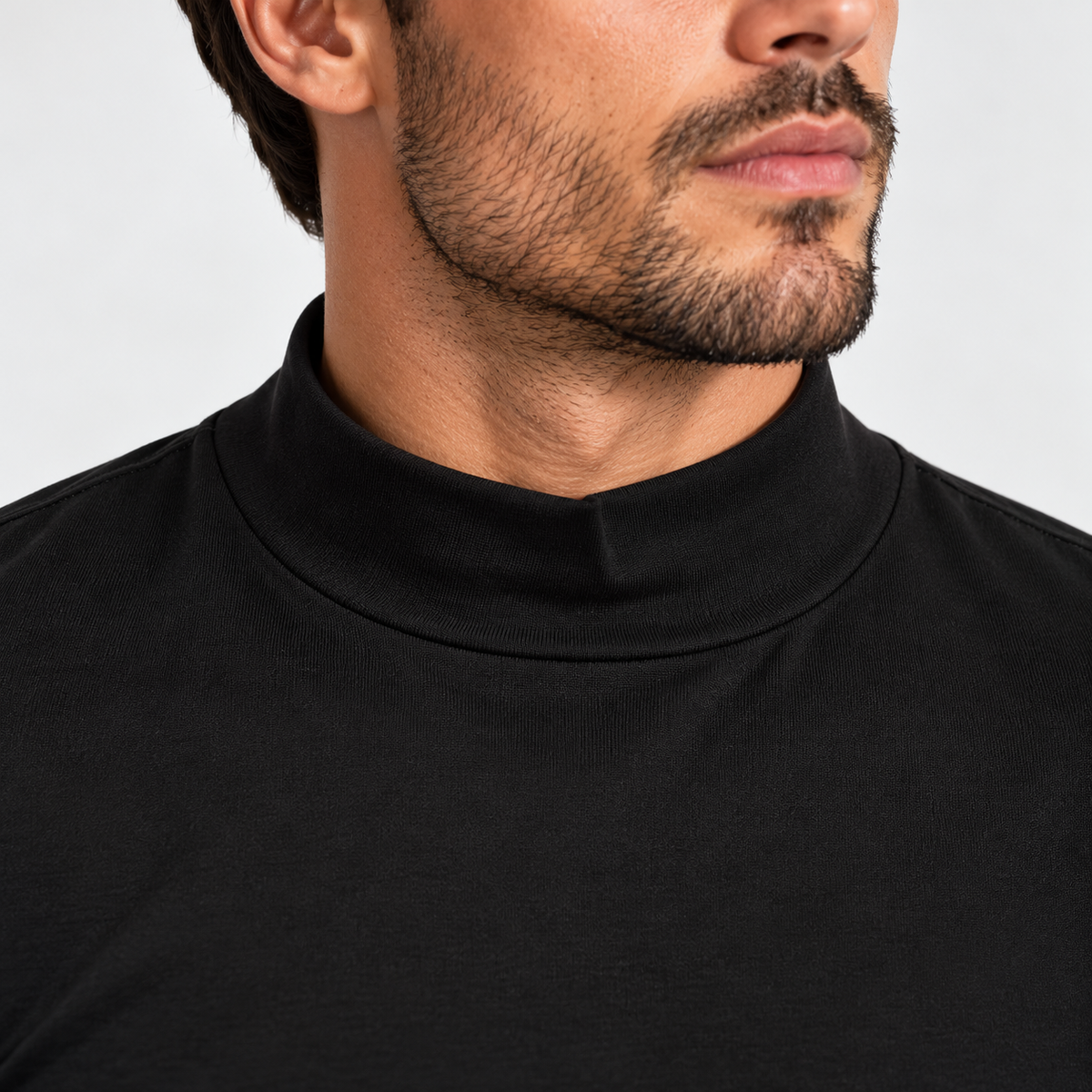 Camiseta Masculina Gola Alta Confort