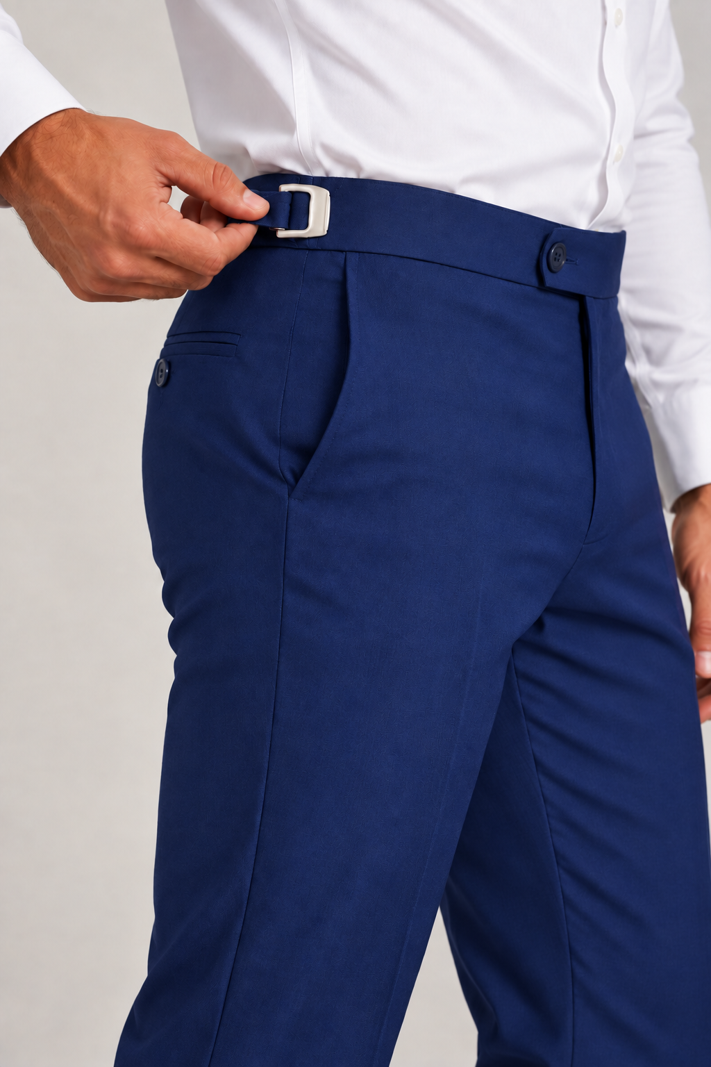 Calça Social Masculina Poliviscose com Ajustador Lateral