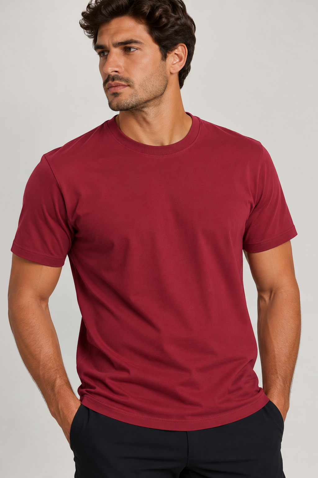 Camiseta Masculina Básica Algodão