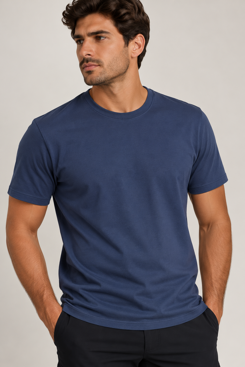 Camiseta Masculina Básica Algodão