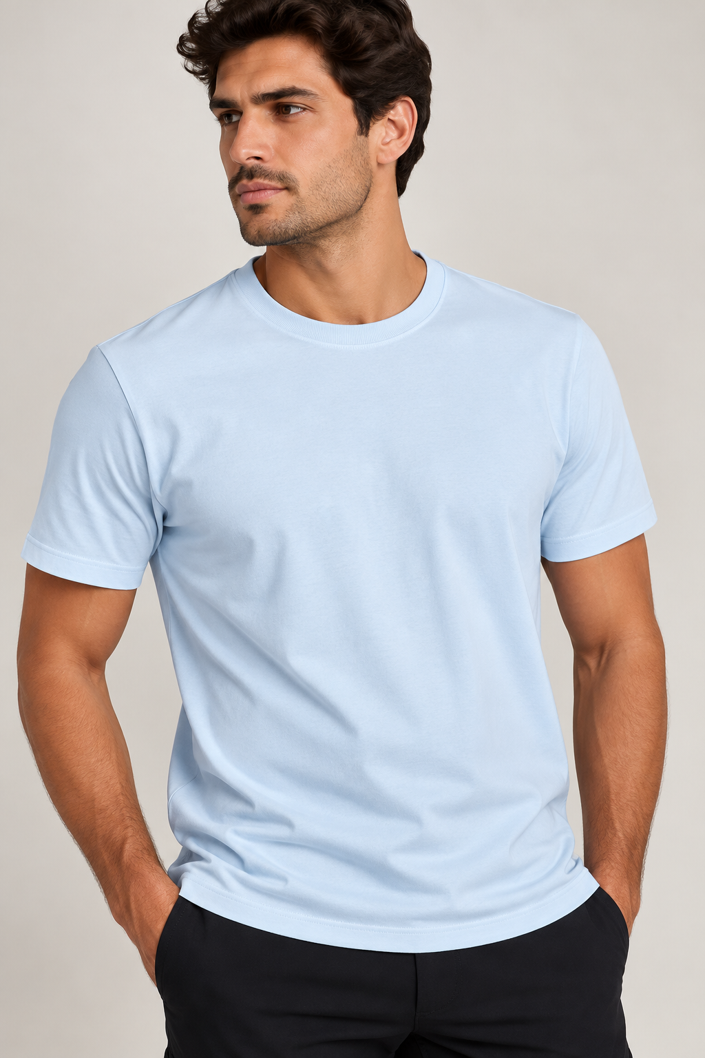 Camiseta Masculina Básica Algodão