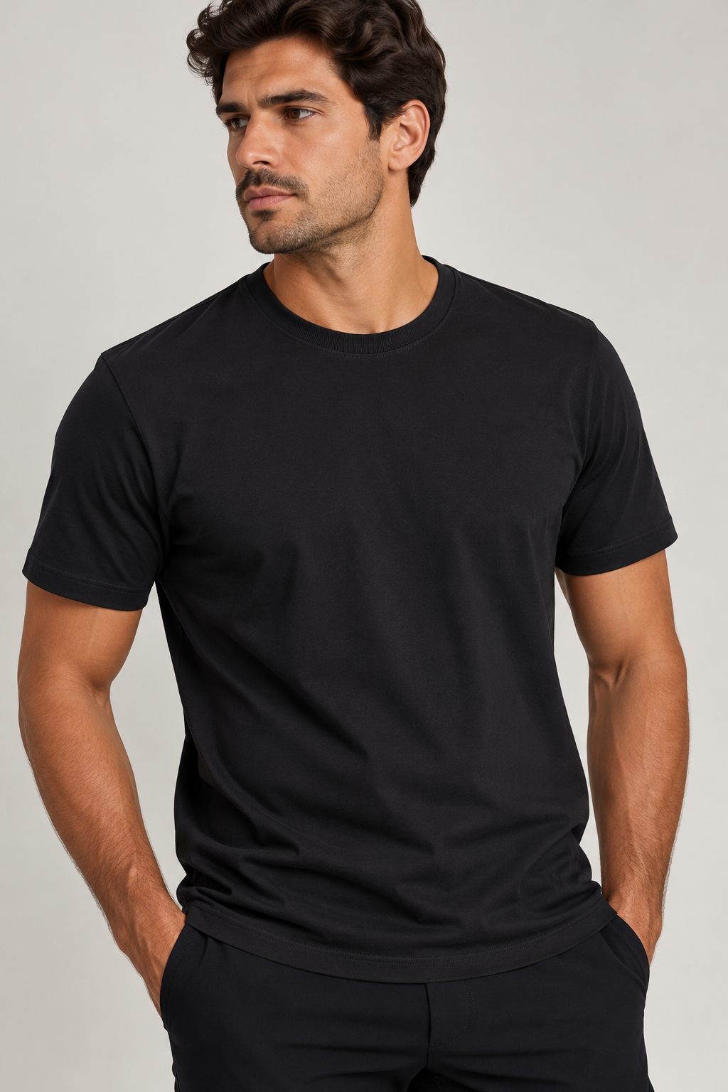 Camiseta Masculina Básica Algodão