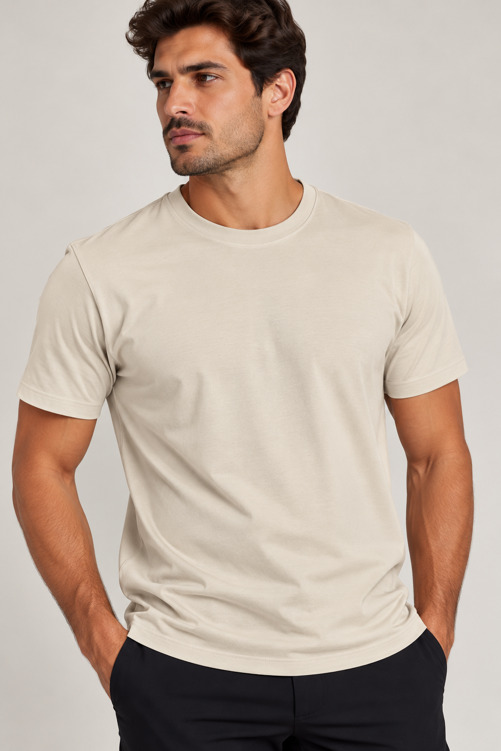 Camiseta Masculina Básica Algodão