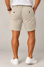 Bermuda Masculina Visco Linho Caqui
