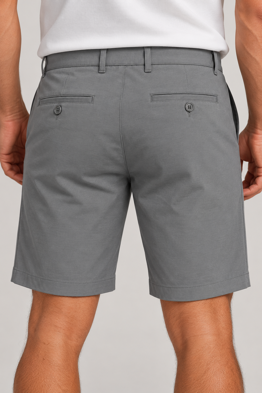Bermuda Masculina Esporte Fino Cinza Médio