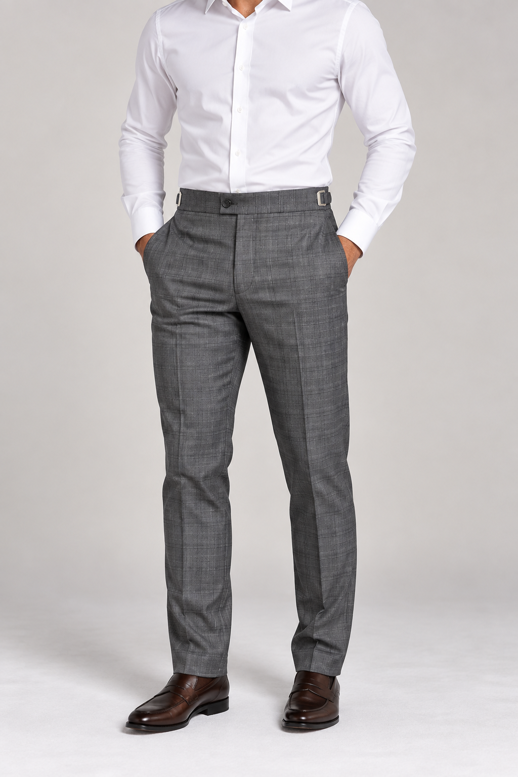 Calça Social Masculina Poliviscose com Ajustador Lateral