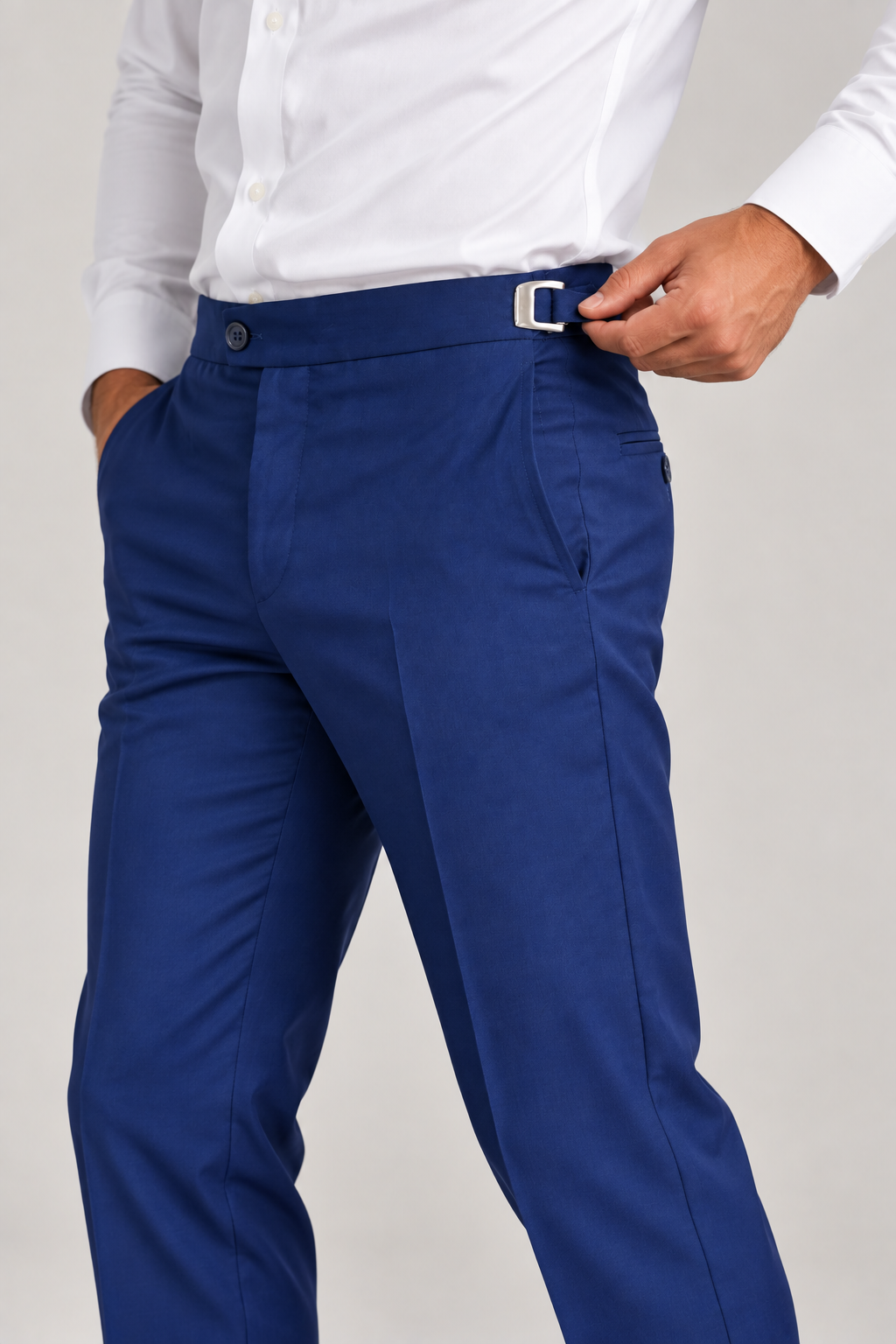 Calça Social Masculina Poliviscose com Ajustador Lateral