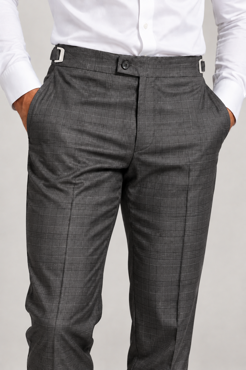 Calça Social Masculina Poliviscose com Ajustador Lateral