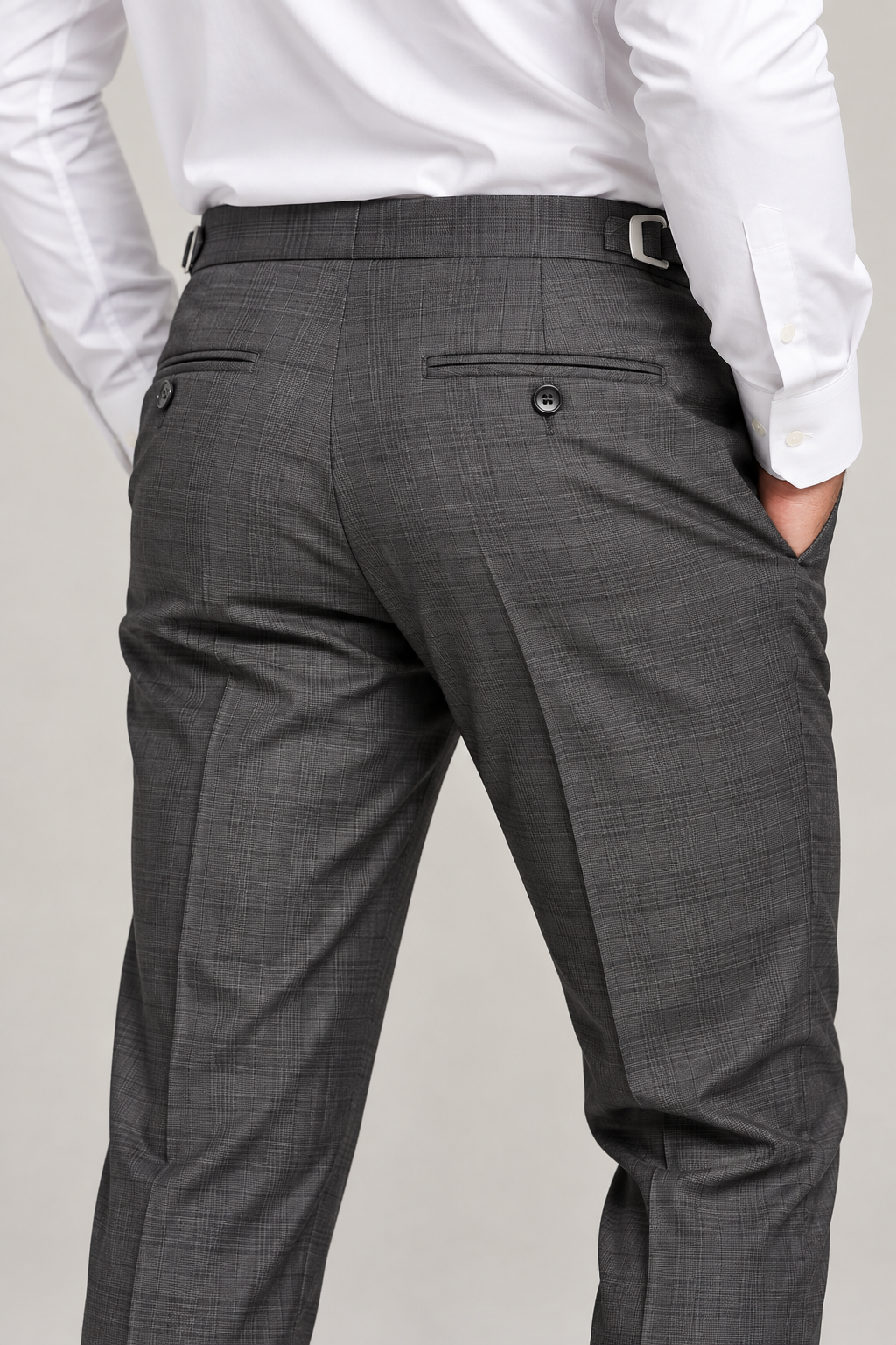 Calça Social Masculina Poliviscose com Ajustador Lateral