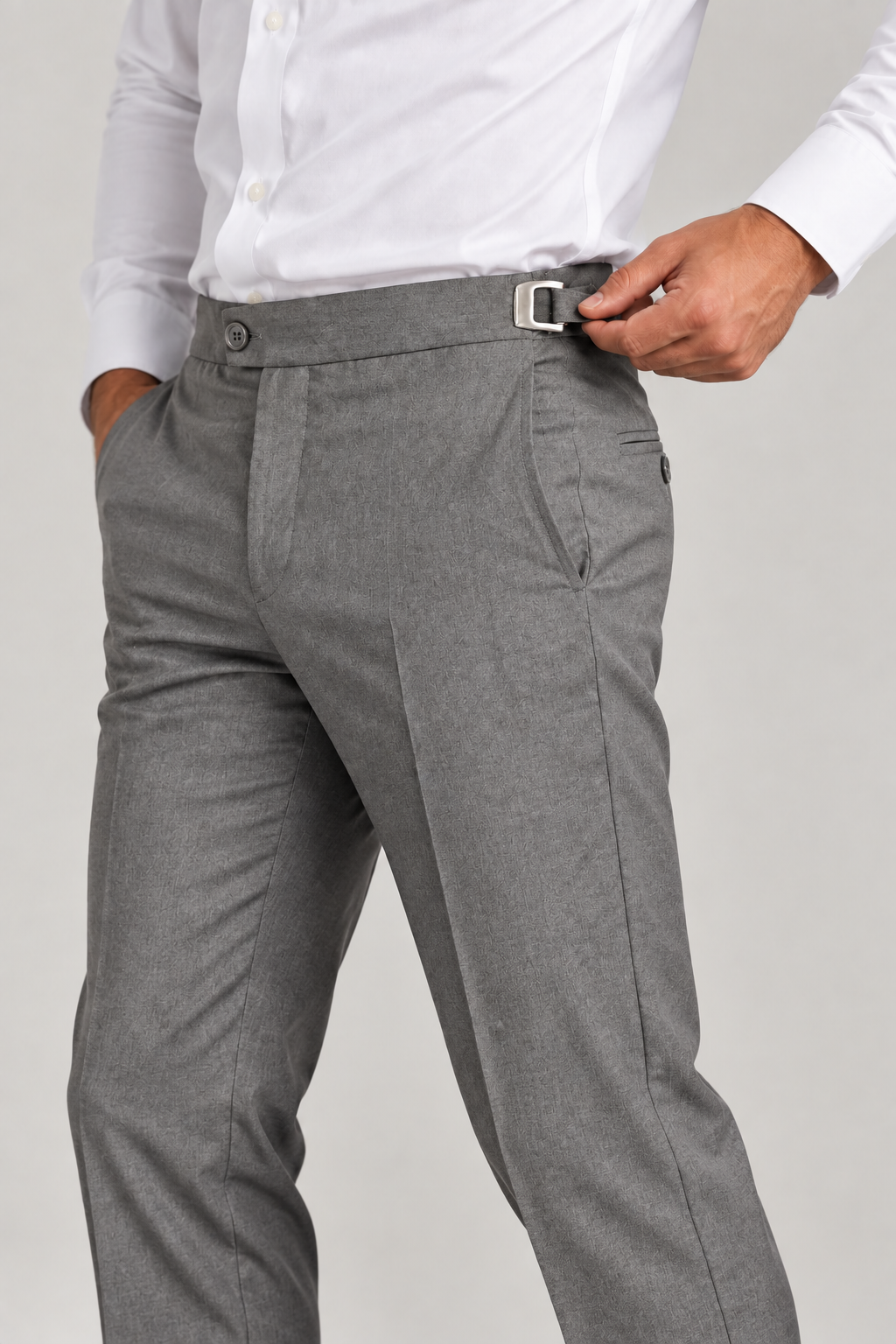 Calça Social Masculina Poliviscose com Ajustador Lateral