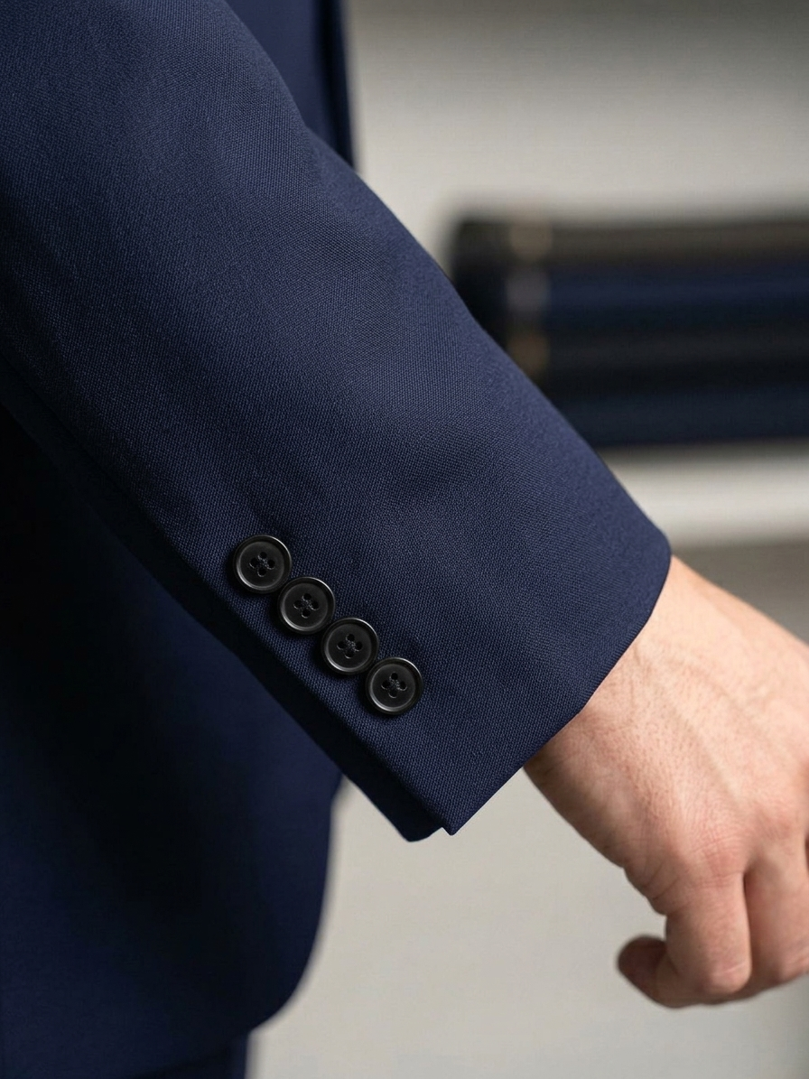 Costume Poliéster Azul Marinho Noite